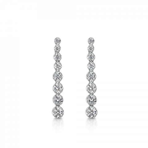 Gradual Diamond Drop Earrings